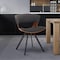 Armen Living Ulric Wood and Metal Modern Dining Room Accent Chair in Charcoal Gray LCULSIWACH - alternate 4